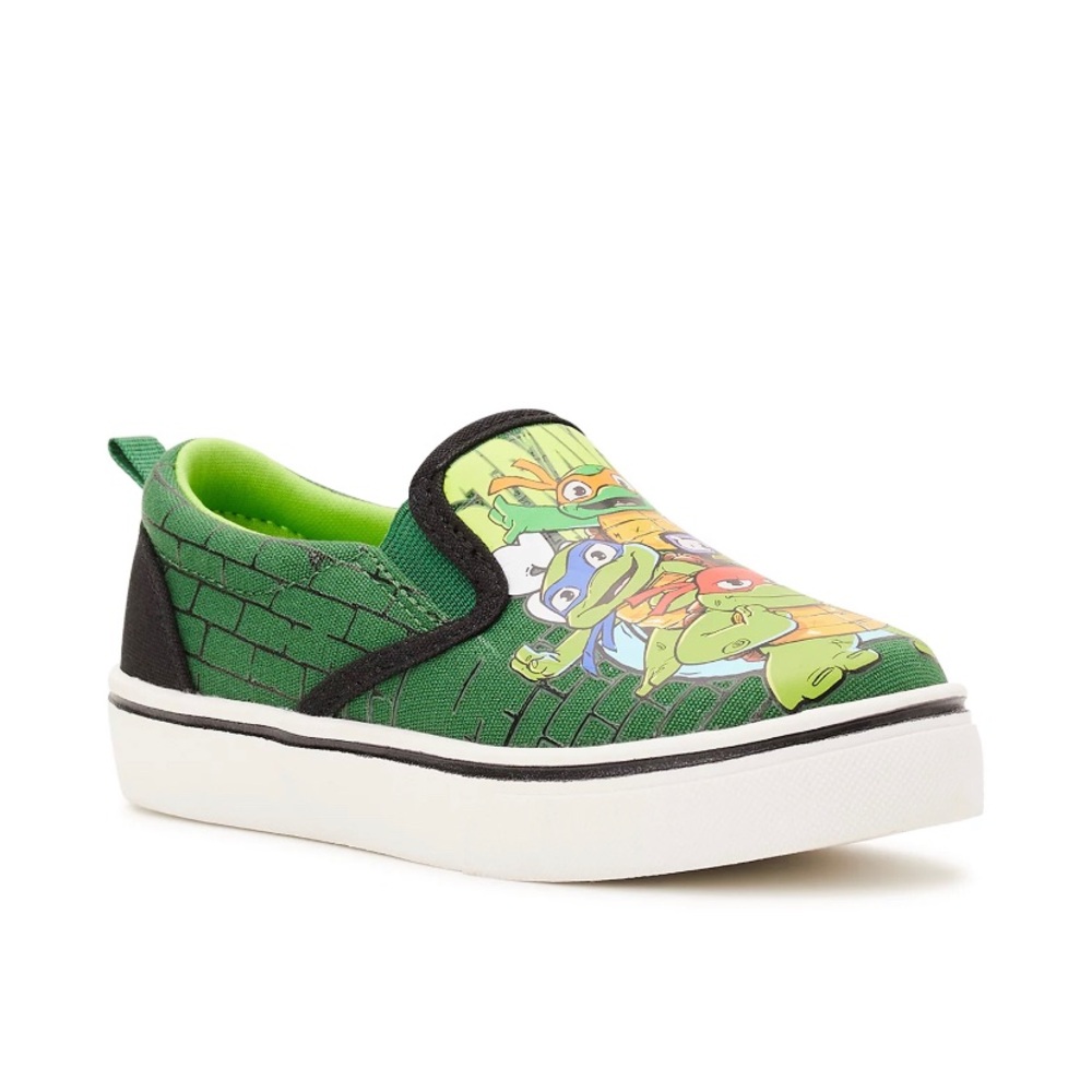 Teenage Mutant Ninja Turtles Toddler Boys License Casual Canvas Shoes, Size 7
